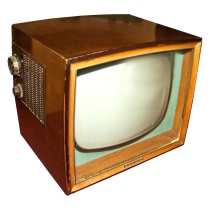 TV & Video Props Philips 1768 Wooden Case 50's Television 