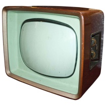 TV & Video Props Philips Wooden Case 60's / 70's Television