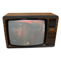 TV & Video Props Pye Studio Colour 20" Wood Case Teletext TV