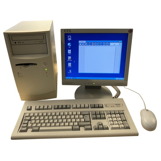 Generic Beige PC with LCD Monitor