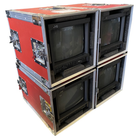 TV Flightcase Stack of 4 - MF 