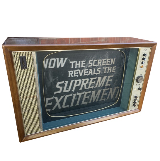 50's Bush Wooden TV with LCD Screen (Camera Friendly)