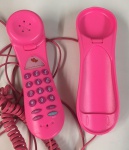 Image of Vintage Technology Prop Store   Office Equipment   Retro Telephones   BT Duet 20 (Pink)