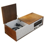 Picture of Vintage Technology Prop Store   Hi-Fi Props   Wooden Radio and Record Player 