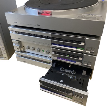 Picture of Vintage Technology Prop Store   Hi-Fi Props   JVC - 80s Stack System with Speakers