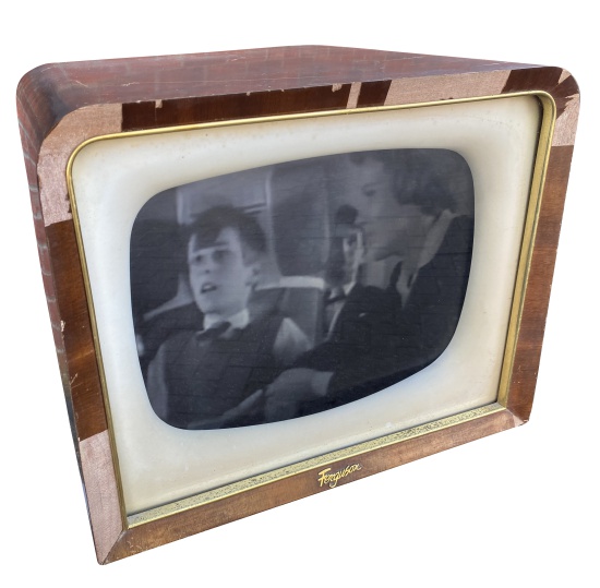 Picture of Vintage Technology Prop Store   Camera Friendly Screens   50's Ferguson Wooden TV with LCD Screen (Camera Friendly)
