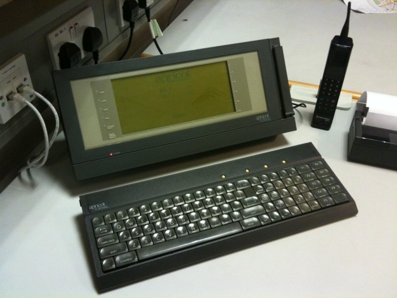 Apricot Portable Computer and Nokia Phone