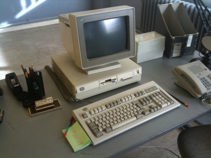 Eighties IBM PS/2 Office Computer