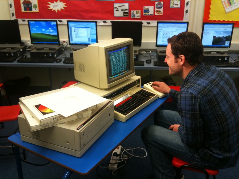Matt Baker with our BBC Domesday System