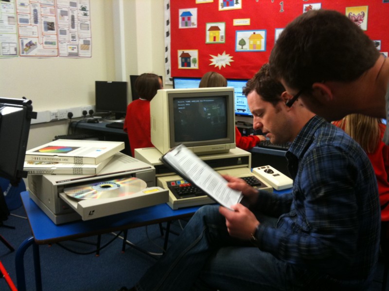 Matt Baker with our BBC Domesday System