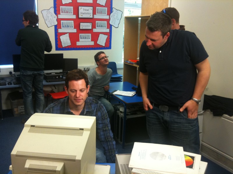 Matt Baker with our BBC Domesday System