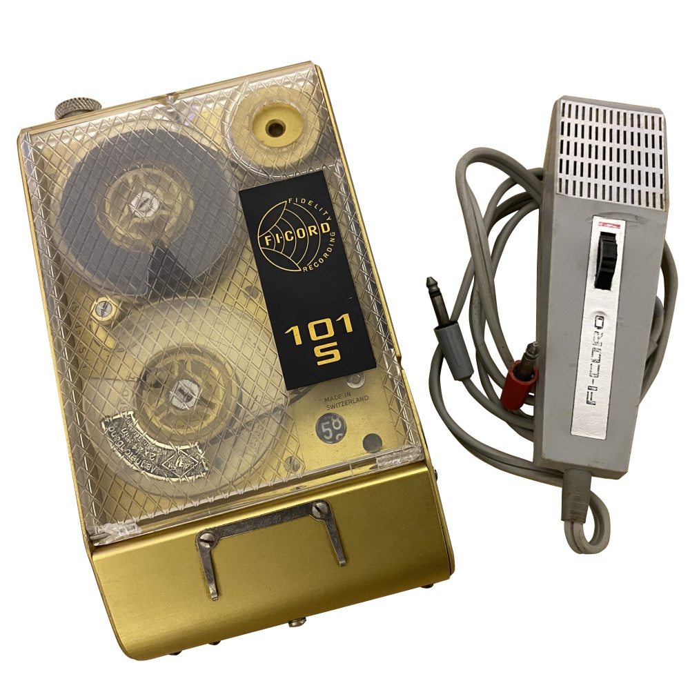 Prop Hire - Stellavox Fi-Cord 101S Portable Reel Tape Recorder and  Microphone - Sixties (1961) - Untested