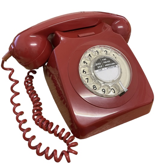 GPO Rotary Dial Telephone (Red)