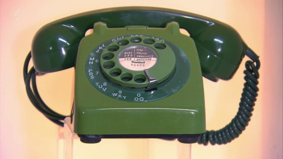Green Rotary Telephone