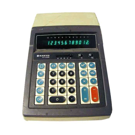 Sanyo CY 2132 Electronic Calculator 