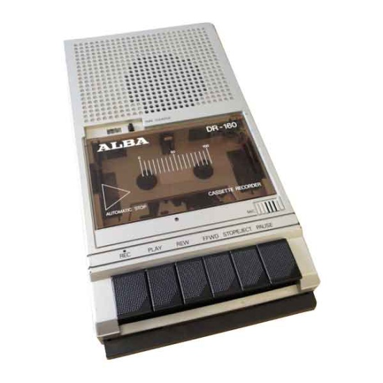 Alba DR-160 Cassette Recorder