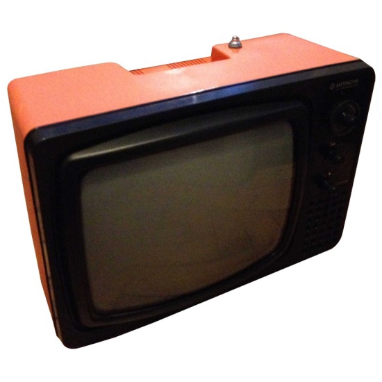 Hitachi P-20 Orange Portable Television