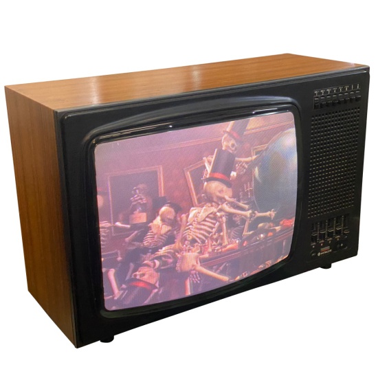 Hitachi Wood Effect Television - CT-208