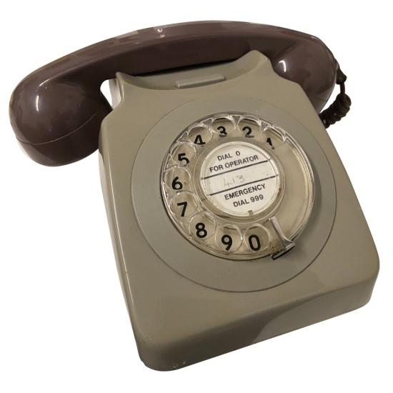 Rotary Dial Telephone (Grey)