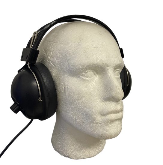 70s Black Headphones - SH-8000