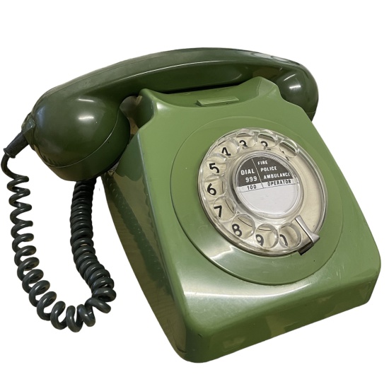 GPO Rotary Dial Telephone (Two-Tone Green)