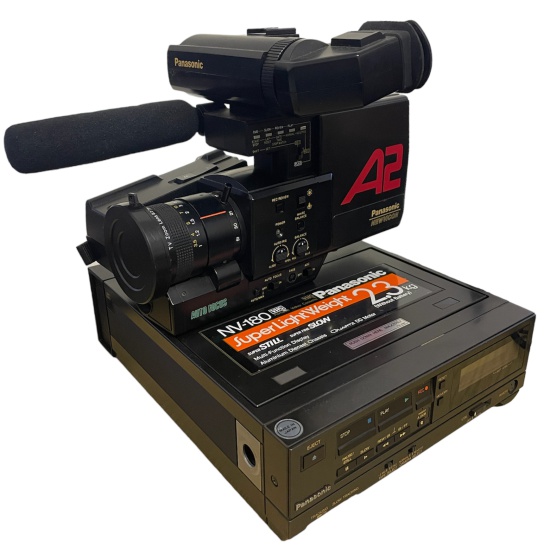 Set: Panasonic Portable Video Camera Recording Set-up