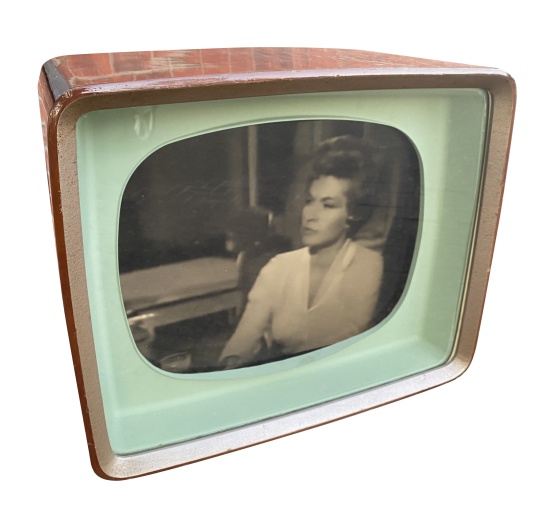 50's Wooden TV with LCD Screen (Camera Friendly)