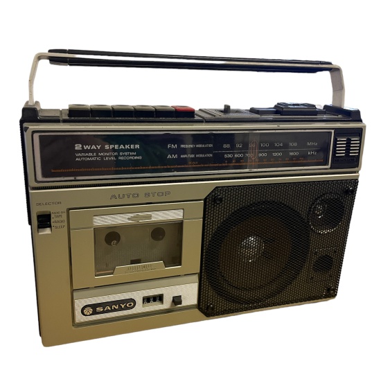 Sanyo Radio Cassette Recorder M-2564F