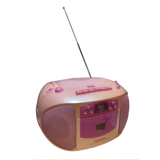Pink Tamashi Portable Stereo / Radio