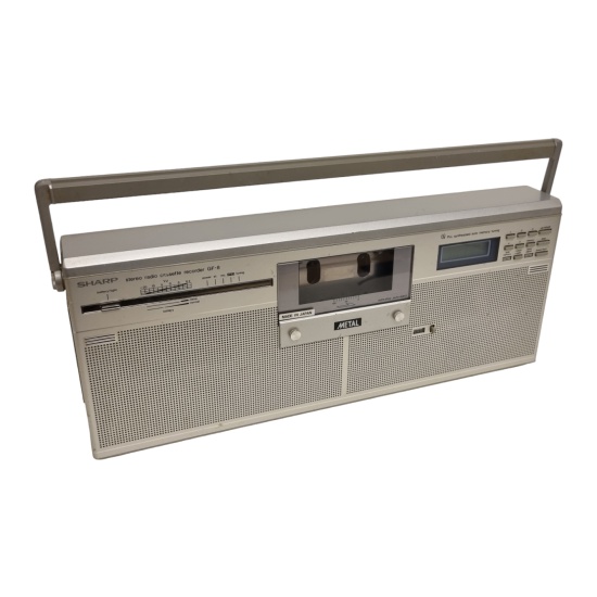Sharp GF-8 Cassette Recorder