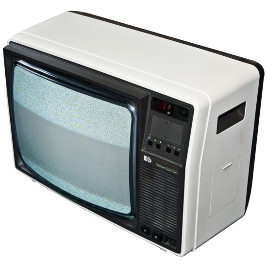 Pye Colour Teletext White Portable TV