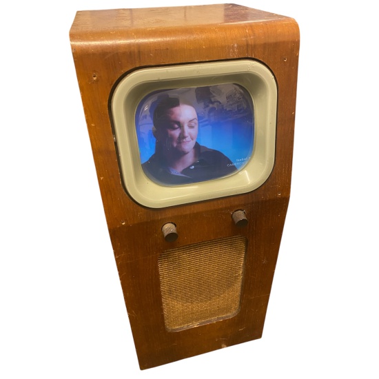 50's Generic Small Tall TV with LCD Screen (Camera Friendly)