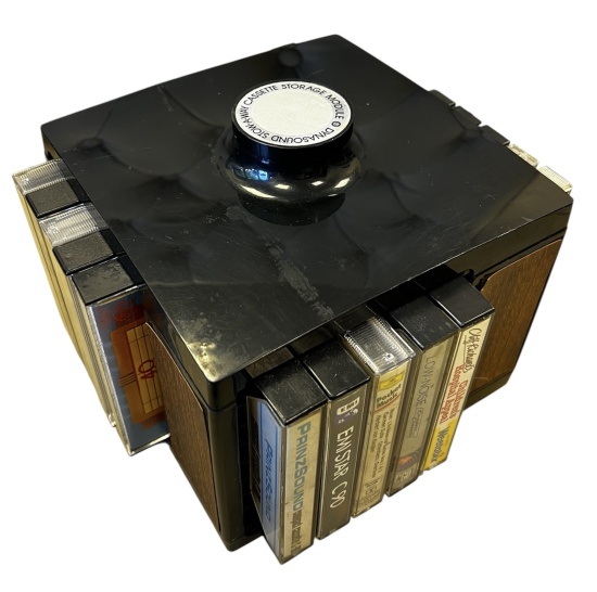 Revolving Cassette Storage Dynasound Stowaway - With Tapes