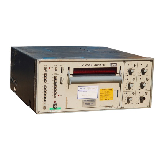 Laboratory/Industrial UV Oscillograph - JDF