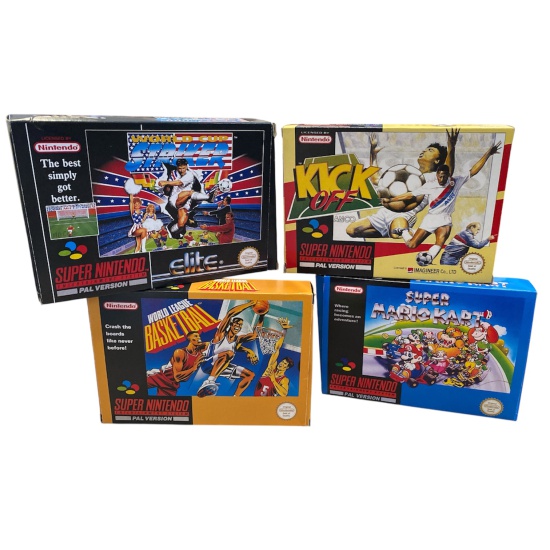 Nintendo SNES Game Boxes  - Repro Boxes