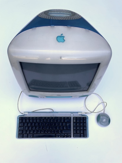 Image of Vintage Technology Prop Store   Office Equipment   Computer Props   Apple iMac G3 - Bondi Blue