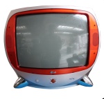 Picture of Vintage Technology Prop Store   Vintage Television Props   LG NETEE Television (Red)
