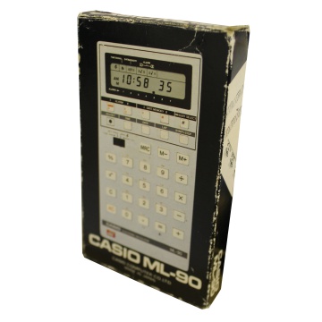 Image of Vintage Technology Prop Store   Office Equipment   Calculators   Casio ML-90 Melody Clock Calculator