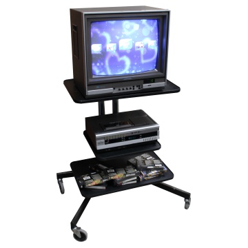 Picture of Vintage Technology Prop Store   Stands and Cases   Old school wheel-able TV stand