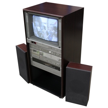 Picture of Vintage Technology Prop Store   Vintage Television Props   Fidelity TV and Sound System