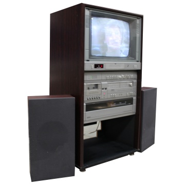 Image of Vintage Technology Prop Store   Vintage Television Props   Fidelity TV and Sound System