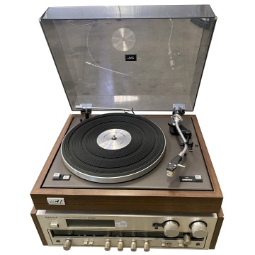 Picture of Vintage Technology Prop Store   Hi-Fi Props   JVC Record Player and Sony Amplifier