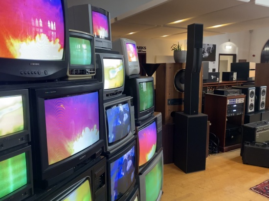 Additional Image of Credits   Retro TV Stack for Arlo Parks' Spotify Listening Party