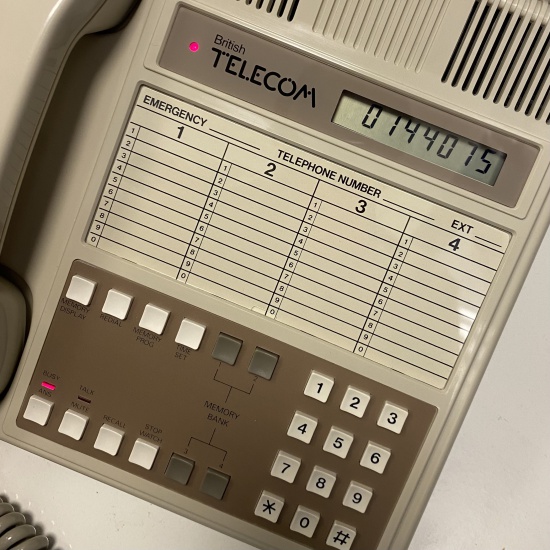 Picture of Vintage Technology Prop Store   Office Equipment   Retro Telephones   BT Facilityphone 300 - Speakerphone
